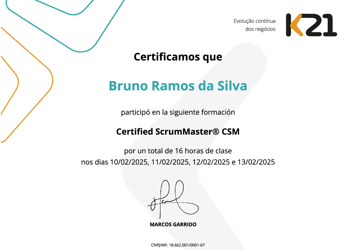 Certificado K21